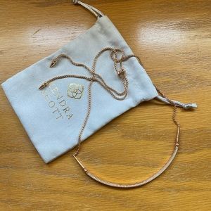 Kendra Scott rose gold necklace